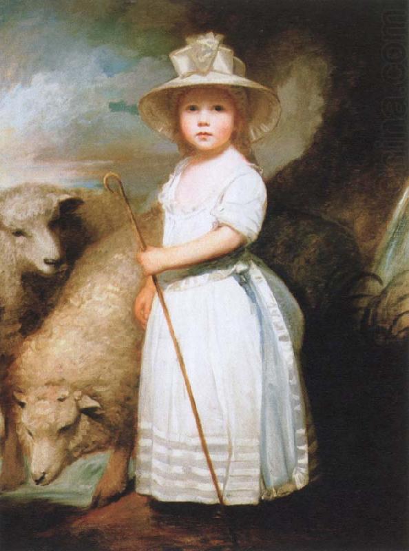 George Romney the shepherd girl china oil painting image